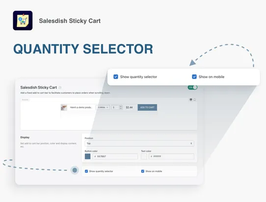 Salesdish Sticky Cart screenshot