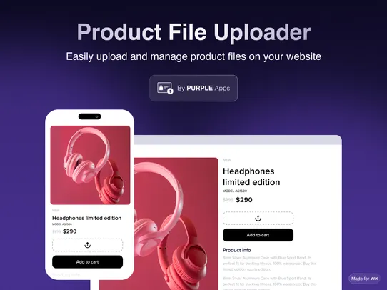 Product File Uploader screenshot