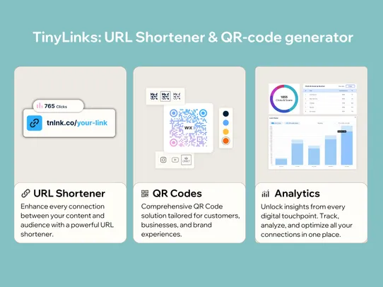 TinyLinks: Short URL &amp; QR-code screenshot