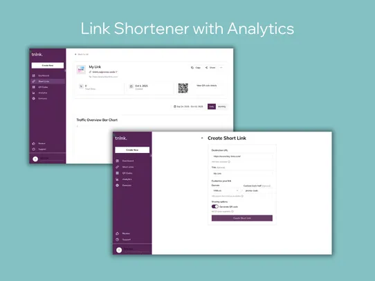 TinyLinks: Short URL &amp; QR-code screenshot