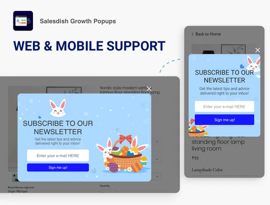 Salesdish Growth Popups screenshot