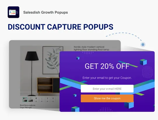 Salesdish Growth Popups screenshot