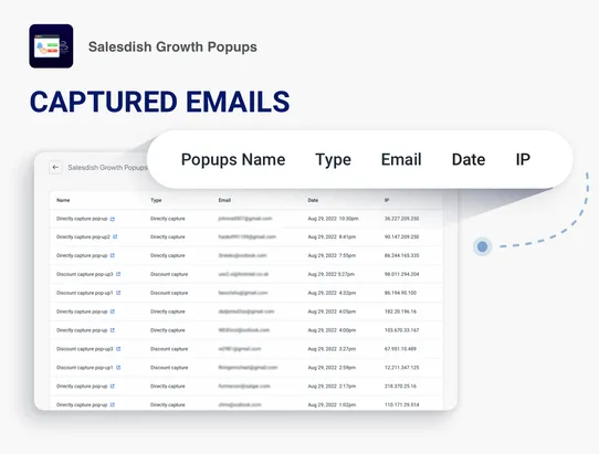 Salesdish Growth Popups screenshot