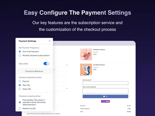 Stripe Payment Button screenshot