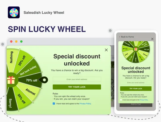 Salesdish Lucky Wheel screenshot