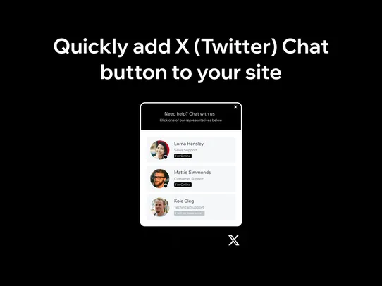 X (Twitter): Start Chat Button screenshot