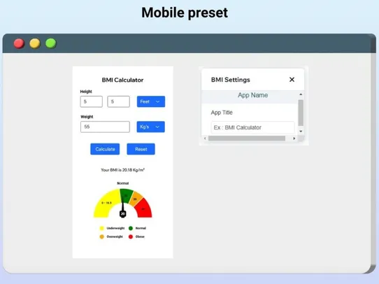 BMI Calculator screenshot