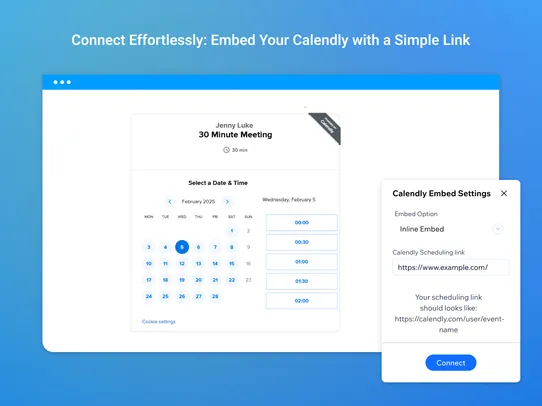 Calendly Embed screenshot