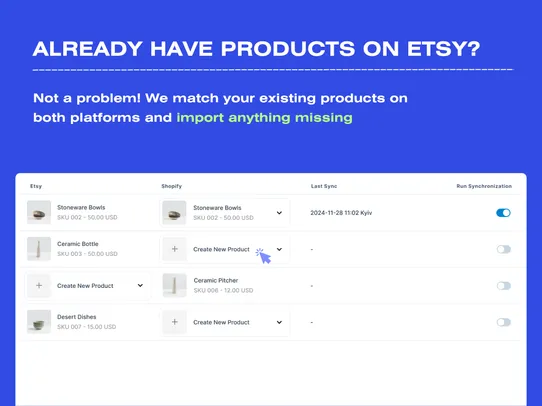 Etsy EasySync screenshot