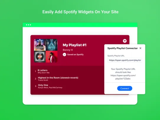 Spotify Playlist Embed screenshot