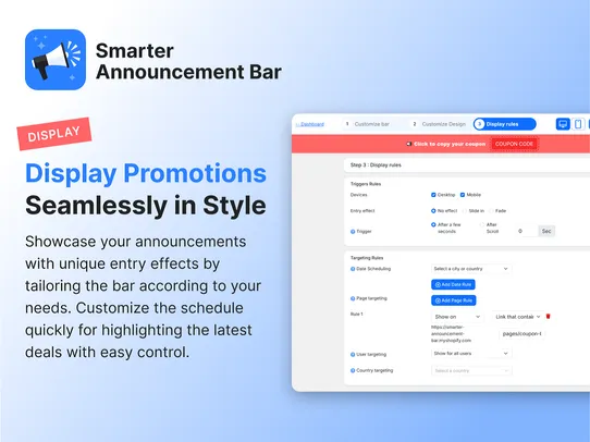 Smarter Announcement Bar screenshot