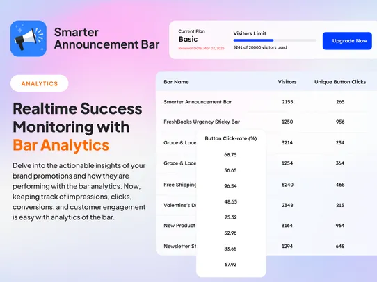 Smarter Announcement Bar screenshot