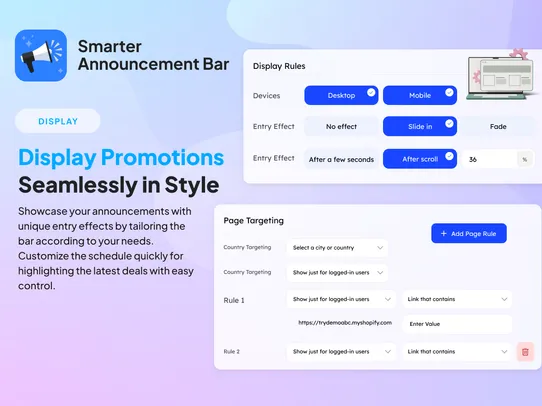 Smarter Announcement Bar screenshot
