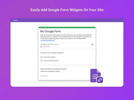 Google Forms screenshot