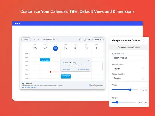 Google Calendar screenshot