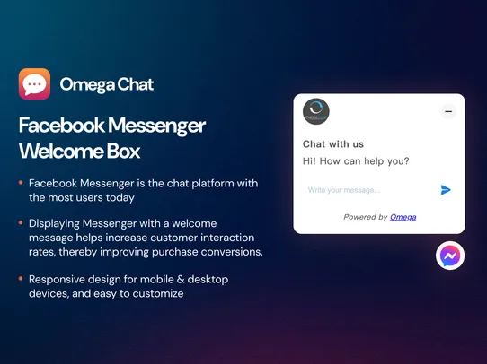 Omega WhatsApp &amp; Contact Form screenshot