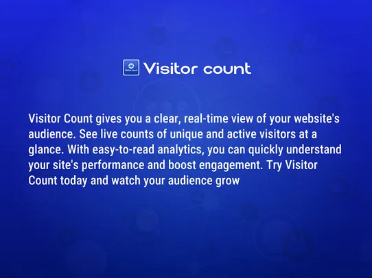 Visitor count screenshot