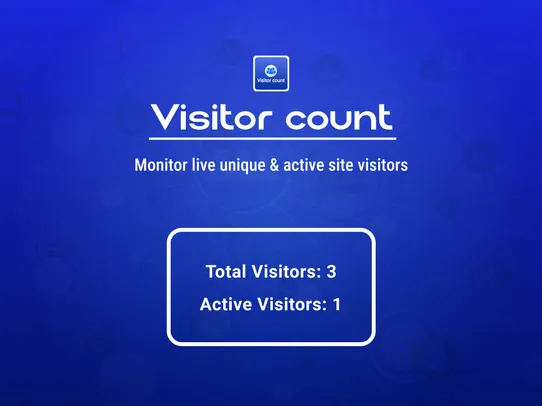 Visitor count screenshot