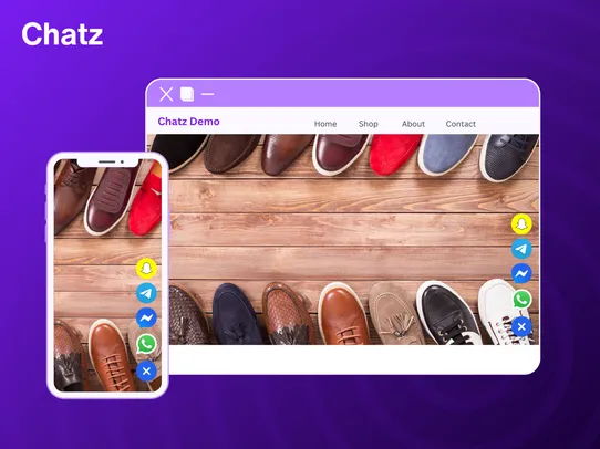 WhatsApp &amp; Chat Buttons: Chatz screenshot
