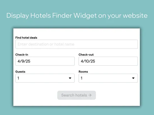 Hotels Finder screenshot
