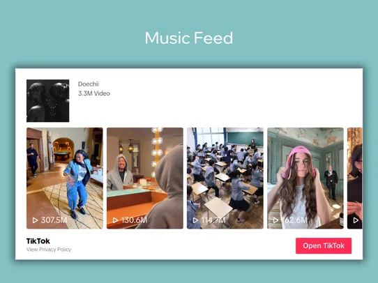 TikTok Videos, Music &amp; Feeds screenshot