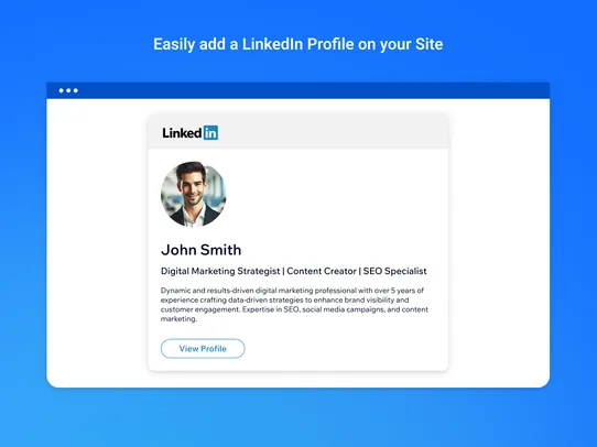 LinkedIn Profile screenshot