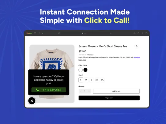 Click To Call screenshot