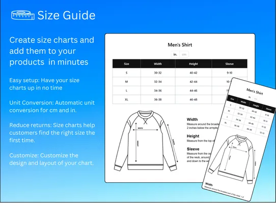 Size Chart Builder screenshot