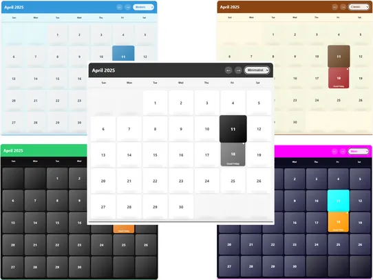 3D Calendar - Date and Holiday screenshot