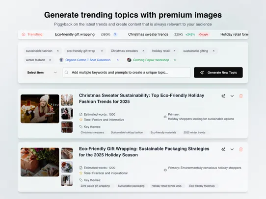 Orwell - AI Blogging screenshot