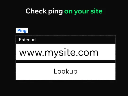 SEO Ping Checker Widget screenshot