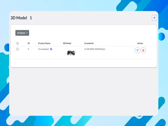 3D Product Viewer screenshot