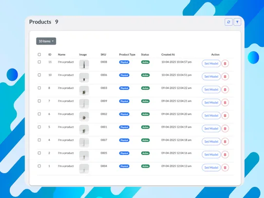 3D Product Viewer screenshot