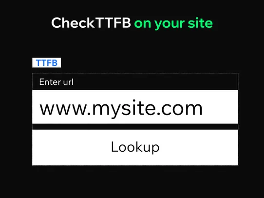 Site TTFB &amp; Load Time Widget screenshot