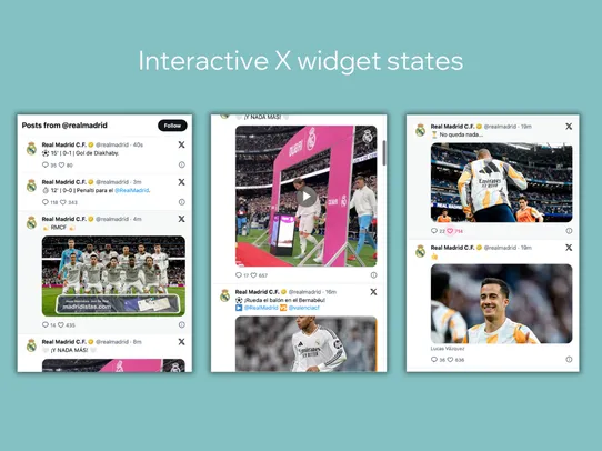 X (Twitter) Widgets &amp; Buttons screenshot