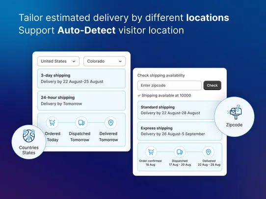 S: Estimated Delivery Date ETA screenshot