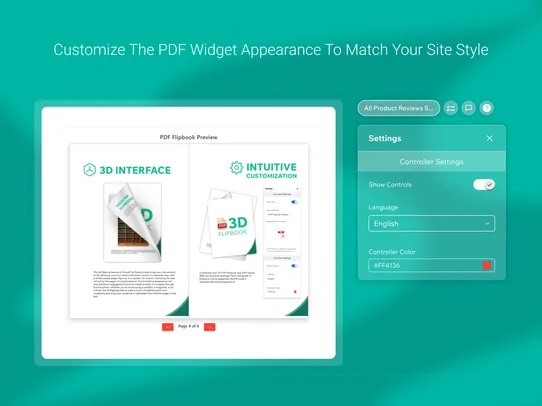 PDF 3D Flipbook screenshot
