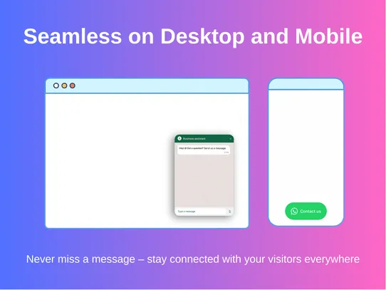 WhatsApp Popup screenshot
