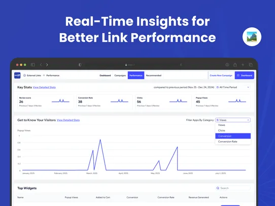 External links screenshot