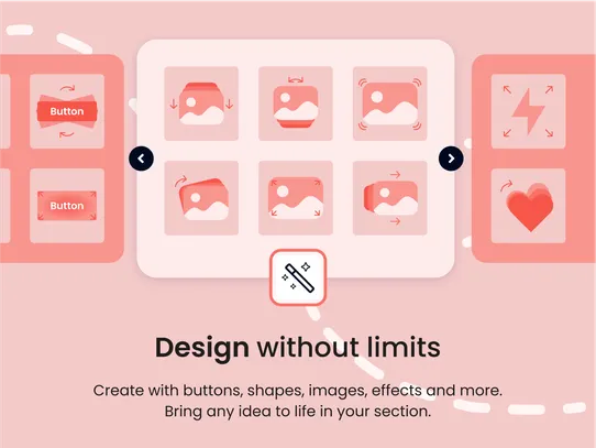 Impressive Interactive Section screenshot
