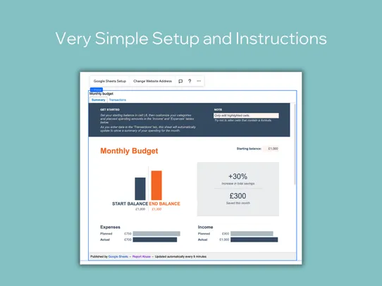 Google Spreadsheets screenshot