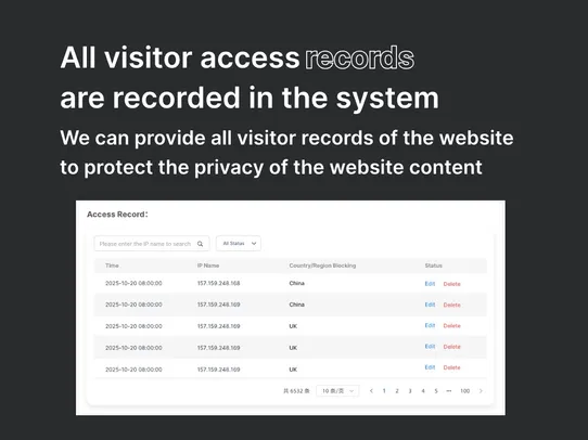 Block IP Countries And Regions screenshot
