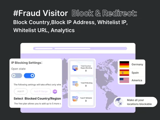 Block IP Countries And Regions screenshot