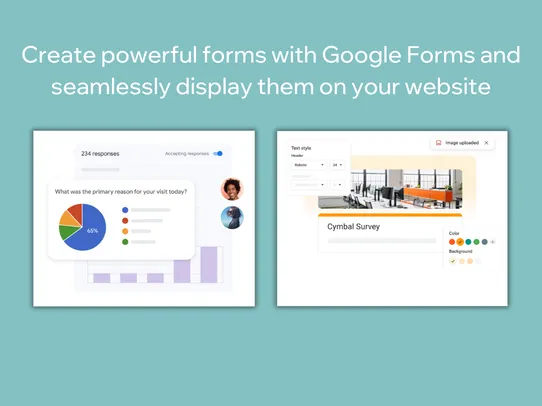 Google Forms Embed screenshot