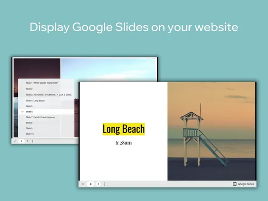 Google Slides Showcase screenshot