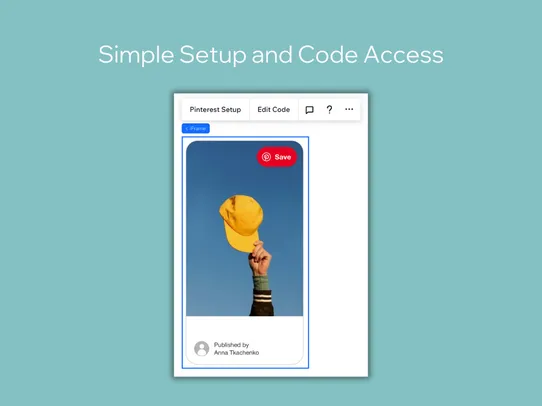 Pinterest Embed screenshot