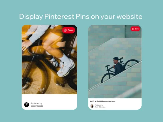 Pinterest Embed screenshot