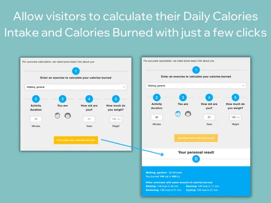 Calories Burned Calculators screenshot