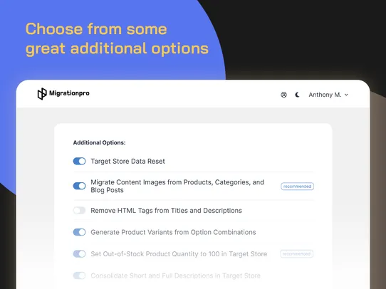 MigrationPro - Store Migration screenshot