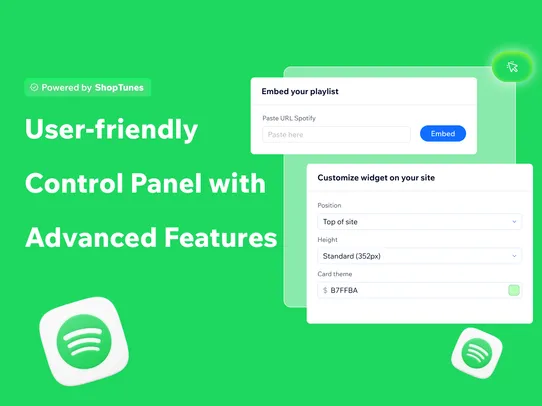ShopTunes: Spotify Embed screenshot